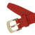 Red Leather Watch Band 14MM Lizard Grain