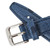 Ostrich Grain 16mm Blue Leather Watch Strap