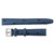 Ostrich Grain 16mm Blue Leather Watch Strap