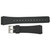 20mm Black Rubber Watch Band 7 2/8 Inch Length