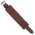 Vintage Style Wide Watch Band Cuff Style 20mm Brown Leather Strap 7 3/4 Inch Length
