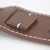 Vintage Style Wide Watch Band Cuff Style 20mm Brown Leather Strap 7 3/4 Inch Length