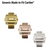 Imitation Made to Fit Cartier® Deployant Watch Band Buckle Clasp With Buttons