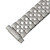 Hadley Roma 6 to 8 Inch Length Expansion Metal Stainless Steel Watch Band with Expandable Ends 10 to 14mm