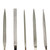 Flat Shape Diamond Needle File Set of Five