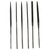 Jewelers Needle Files 5 1/2 Inch Set of 6 Cut 2