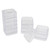 Plastic Stackable Square Containers 10 pieces