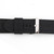 Black Silicone Watch Band 32mm Rubber Strap 8 Inch Length