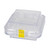 Square Plastic Boxes with Elastic Membrane 100mm x 100mm x 25mm