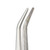 Cross Locking Stainless Steel Tweezer with Bent Serrated Tips