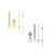 Luminous Mercedes Style Watch Hands To Fit ETA® 251.262 Movement Set Of 4