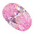 Oval Shaped CZ Pink