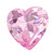 Heart Shaped CZ Pink