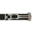Black Ribbed Nylon Watch Band with Deployant Clasp 18mm Strap 9 14/16 Inch Length