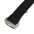 Black Ribbed Nylon Watch Band with Deployant Clasp 18mm Strap 9 14/16 Inch Length