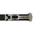 Black Ribbed Nylon Watch Band with Deployant Clasp 22mm Strap 9 14/16 Inch Length