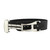 Black Ribbed Nylon Watch Band with Deployant Clasp 22mm Strap 9 14/16 Inch Length