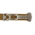 Brown Ribbed Nylon Watch Band with Deployant Clasp 20mm Strap 9 14/16 Inch Length