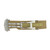 Beige Ribbed Nylon Watch Band with Deployant Clasp 22mm Strap 9 14/16 Inch Length