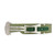 Olive Ribbed Nylon Watch Band with Deployant Clasp 18mm Strap 9 14/16 Inch Length