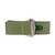 Olive Ribbed Nylon Watch Band with Deployant Clasp 22mm Strap 9 14/16 Inch Length