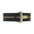 Black and Cream Stripped Ribbed Nylon Watch Band with Deployant Clasp 18mm Strap 9 14/16 Inch Length