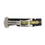 Black and Cream Stripped Ribbed Nylon Watch Band with Deployant Clasp 20mm Strap 9 14/16 Inch Length
