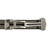 Black, Grey, Cream Stripped Ribbed Nylon Watch Band with Deployant Clasp 18mm Strap 9 14/16 Inch Length