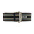 Black, Grey, Cream Stripped Ribbed Nylon Watch Band with Deployant Clasp 20mm Strap 9 14/16 Inch Length
