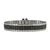 Classic Expansion 6 3/8 to 9 Inch Length Metal Watch Band Stainless Steel and Black Expandable Ends Fit 10 to 14mm