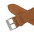 Tan 22mm Soft Padded Leather Watch Strap  7 7/8 Inch Length
