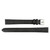 Watch Band 14mm Black Soft Flat Leather Classic Calf 8 1/2 Inch Length
