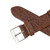 Watch Band 20mm Brown Soft Flat Leather Classic Calf 8 1/2 Inch Length
