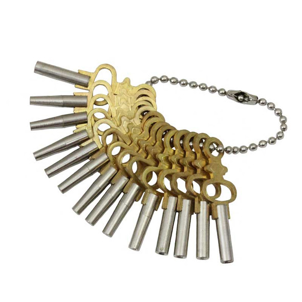Pocket watch key set for winding and setting