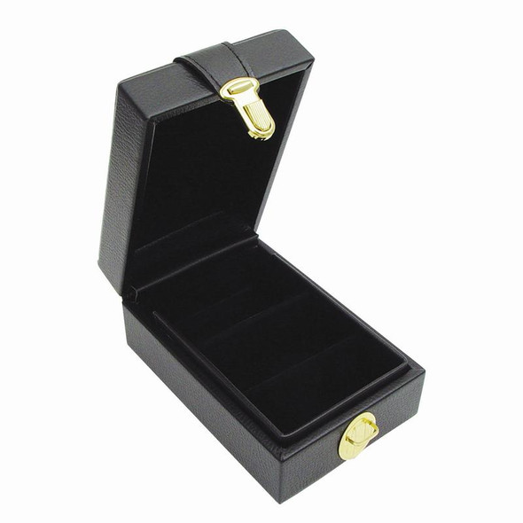 Small black precious gem parcel box