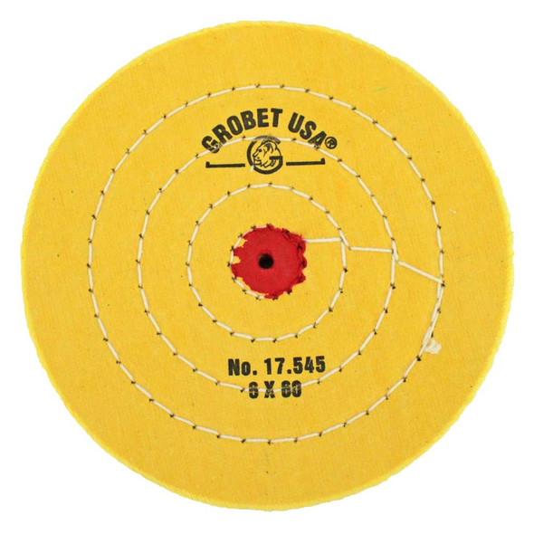 Buffs Chemkote Yellow Diameter 6 Inch Ply 60 Stitching 4 Rows