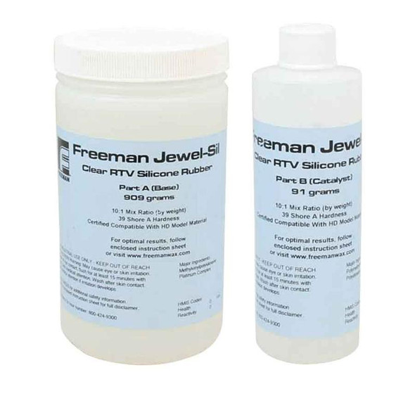 2.2 lbs Freeman clear silicon kit for making jewelry molds
