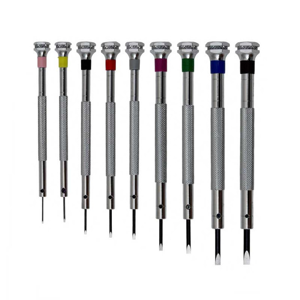 9 Piece Watch and Jewelry Screwdriver Set in Wooden Box