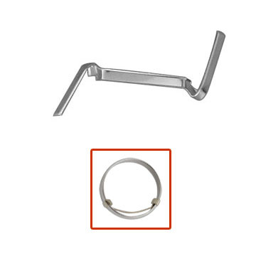 Package of 3 Counter-Loc king white gold fild ring guards