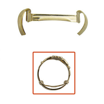 Package of 12 mens yellow gold filled Stronghold ring guards