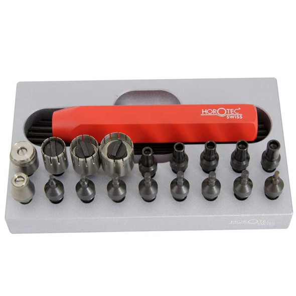 Horotec watch tool for removing screw-on watch pushers