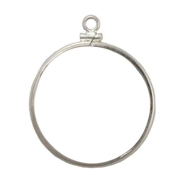 Sterling Silver Mexican .25 ounce bezel edge coin frame pendant