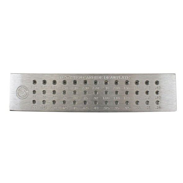 Tungsten Carbide Drawplate Round Jewelry Wire Making Shaping 39 Hole 0.26 to 2.8mm