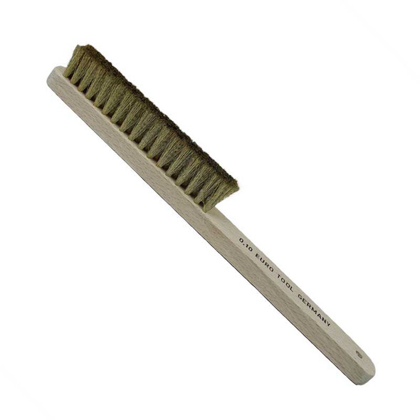 Wood Handled Scratch Brush with Brass Bristles