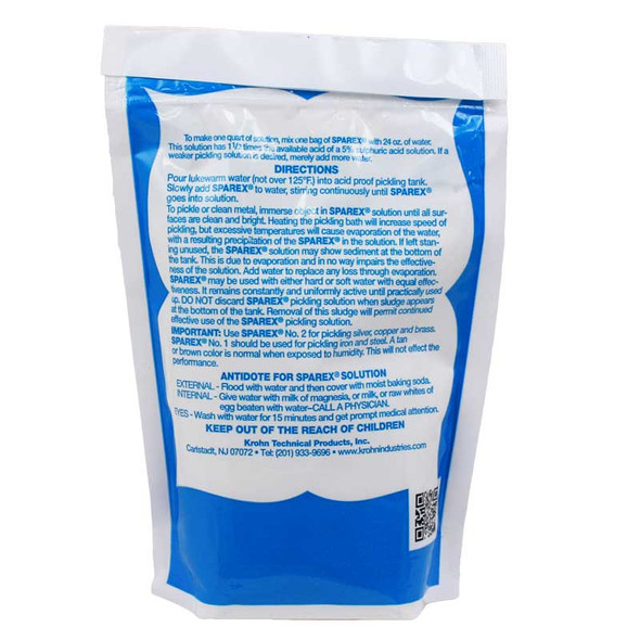 10 oz. Sparex acid pickling compound and Firescoff remover