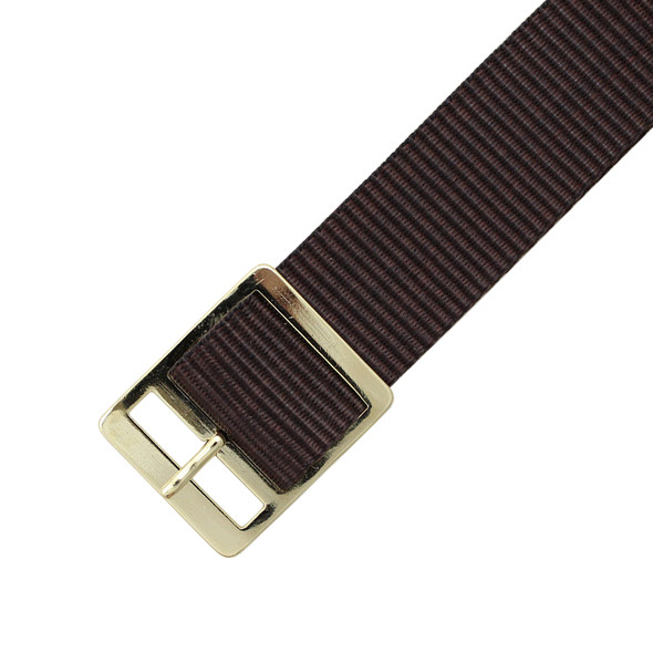 Brown 18mm Nylon Watch Strap 9 1/4 Inch Length