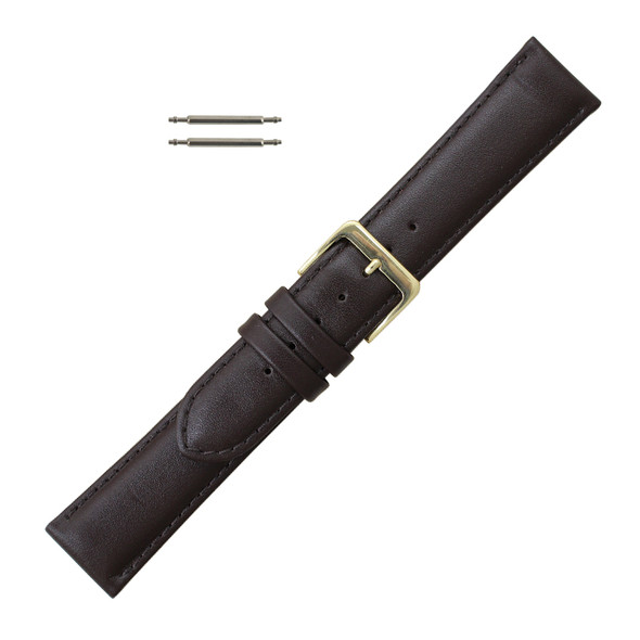 Leather Watch Band 18MM Brown Classic Calf