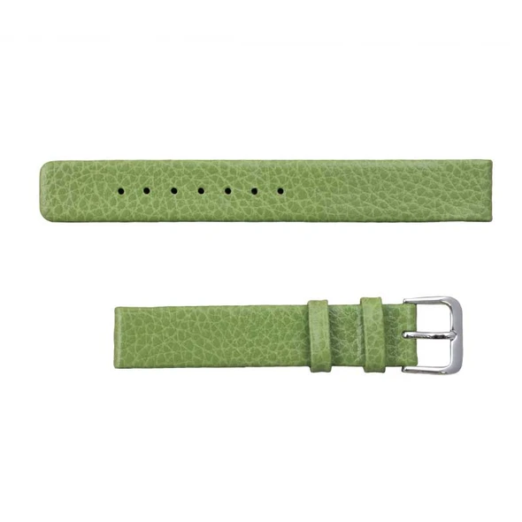 16MM Leather Watch Strap Green Flat Calf