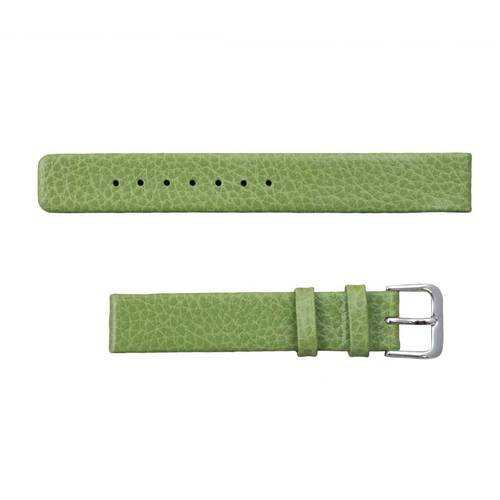 18MM Leather Watch Strap Green Flat Calf