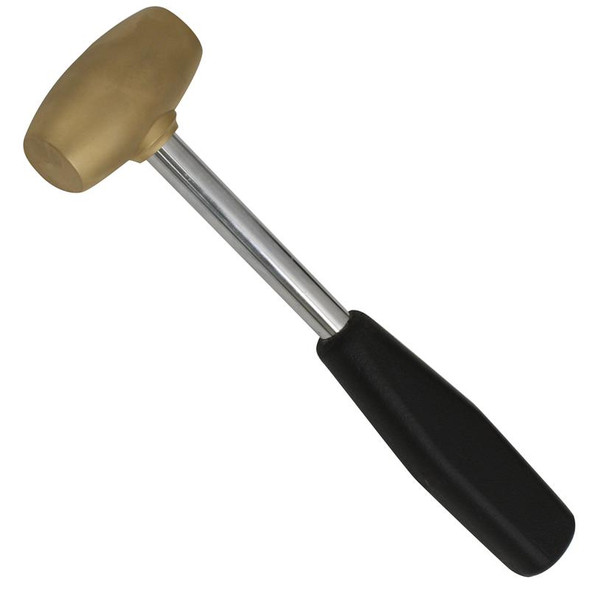 1 lb brass mallet jewelers hammer with a steel shaft
